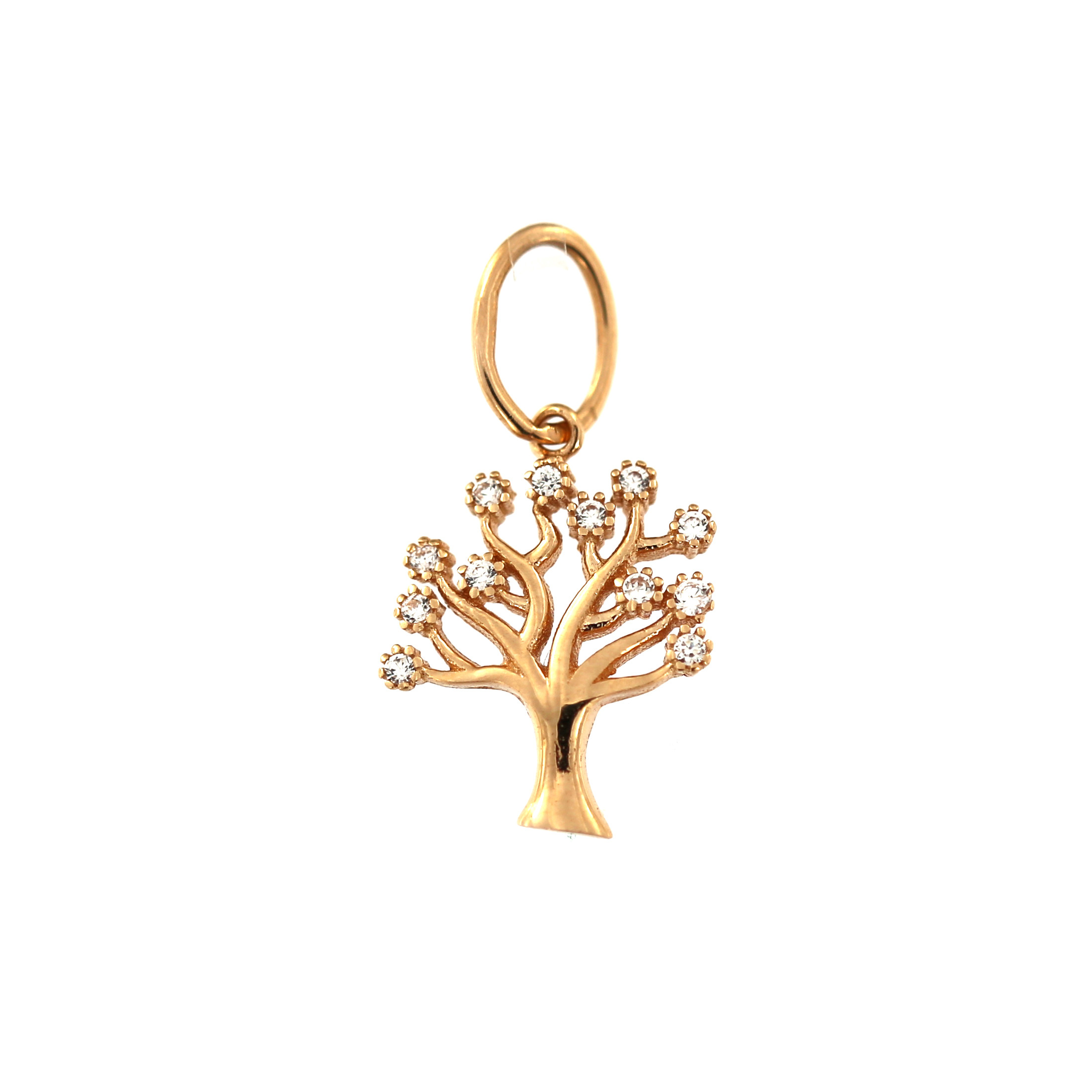 Rose gold tree of life charm ART03-01