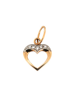 Rose gold heart pendant ARS02-11