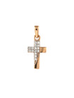 Rose gold cross pendant ARK04-16 