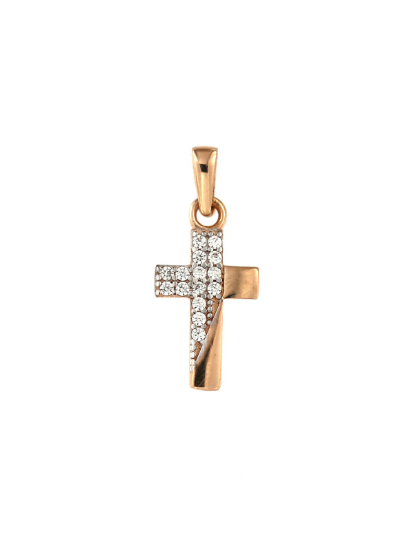 Rose gold cross pendant ARK04-16