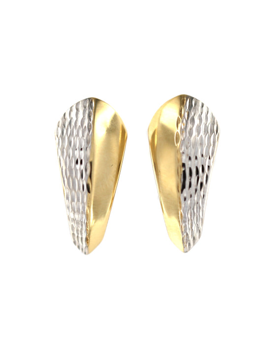 Yellow gold earrings BGA02-01-01
