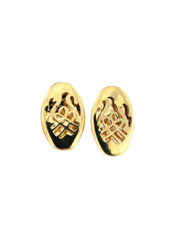 Yellow gold earrings BGA02-02-02
