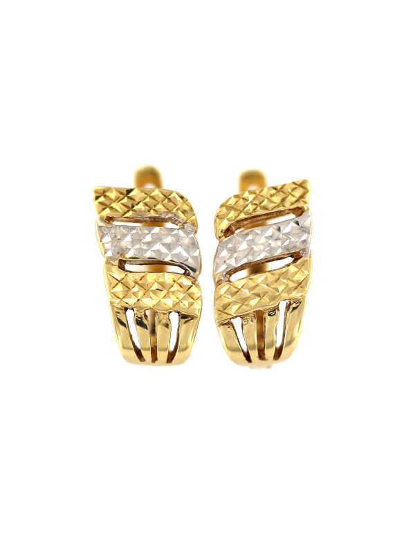 Yellow gold earrings BGA02-07-01