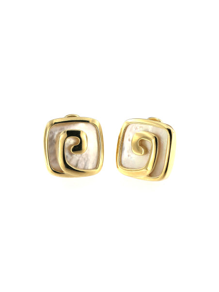 Yellow gold earrings BGA02-10-01