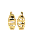 Yellow gold earrings with cz BGA03-03-01