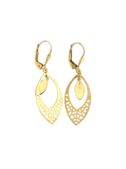 Yellow gold drop earrings BGA04-02-01