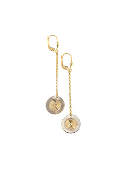 Yellow gold drop earrings BGA04-04-01