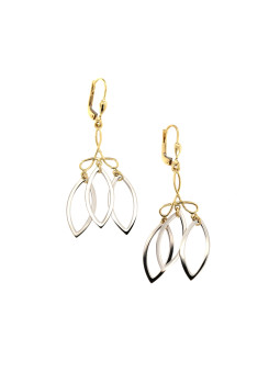 Yellow gold drop earrings BGA04-05-01