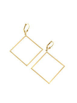 Yellow gold drop earrings BGA04-06-01