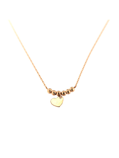 Rose gold pendant necklace CPR10-06