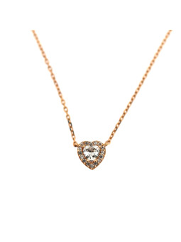 Rose gold pendant necklace CPR10-07