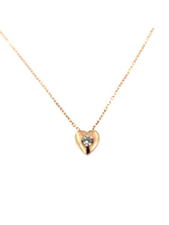 Rose gold pendant necklace CPR10-08