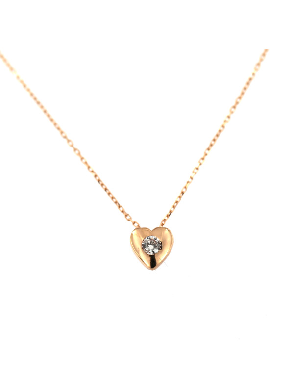 Rose gold pendant necklace CPR10-08