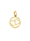 Yellow gold heart pendant AGS01-30