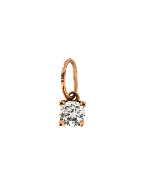 Rose gold zirconia pendant ARC03-07