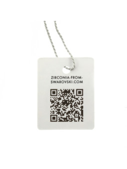White gold Swarovski pendant ABCI01-02