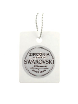 White gold Swarovski pendant ABCI01-02