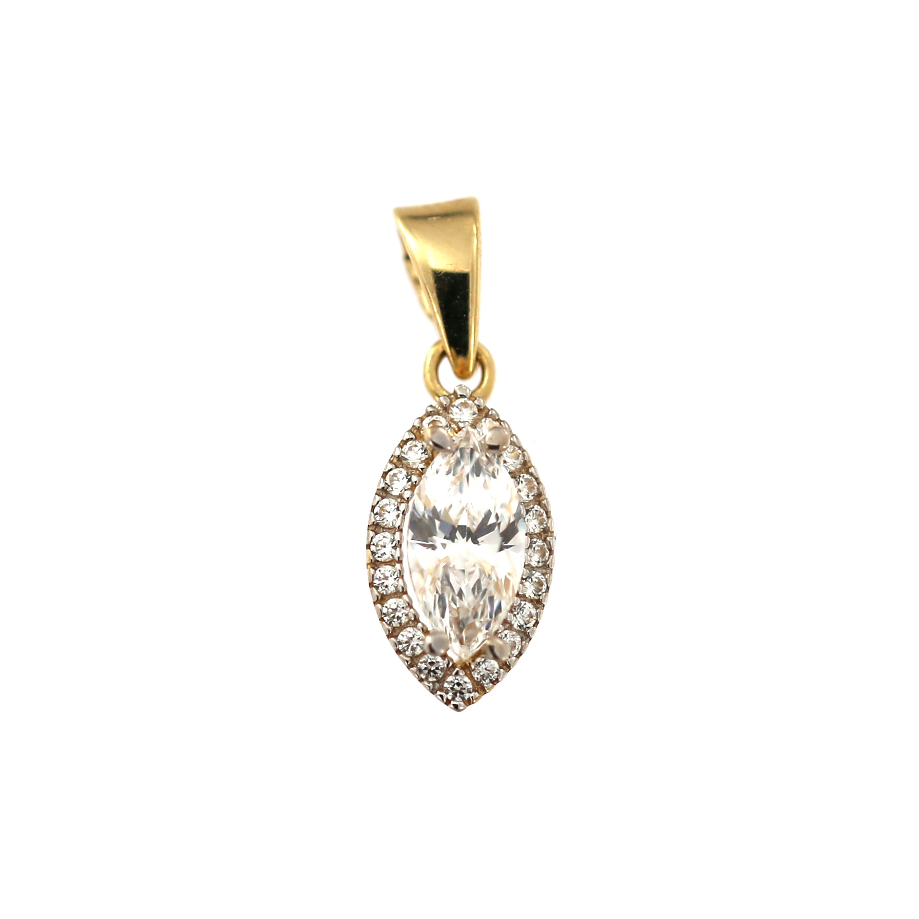 Yellow gold Swarovski pendant AGCI03-03