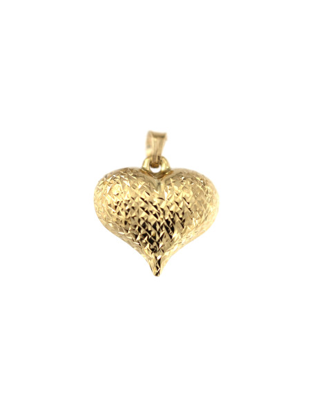Yellow gold heart pendant AGS01-34