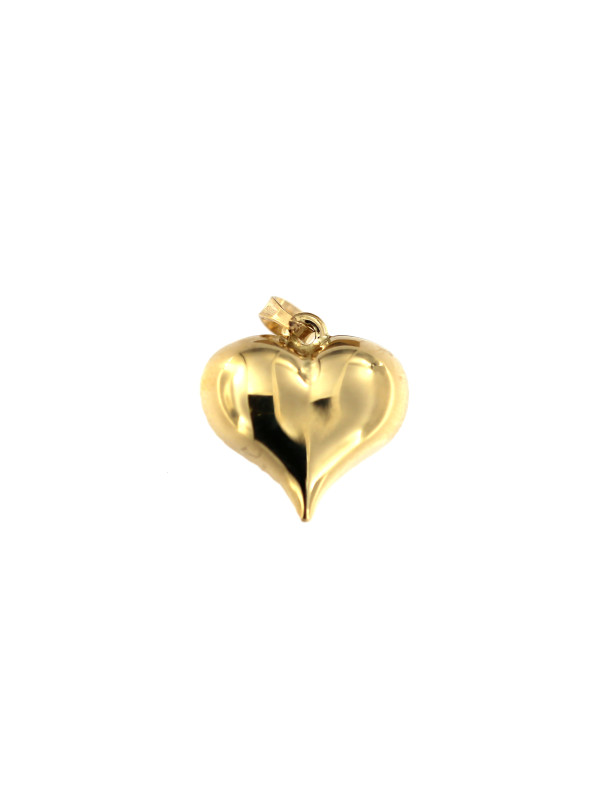 Yellow gold heart pendant AGS01-34