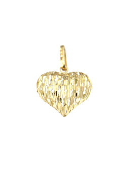 Yellow gold heart pendant AGS01-38
