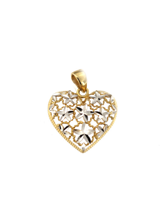 Yellow gold heart pendant AGS01-42