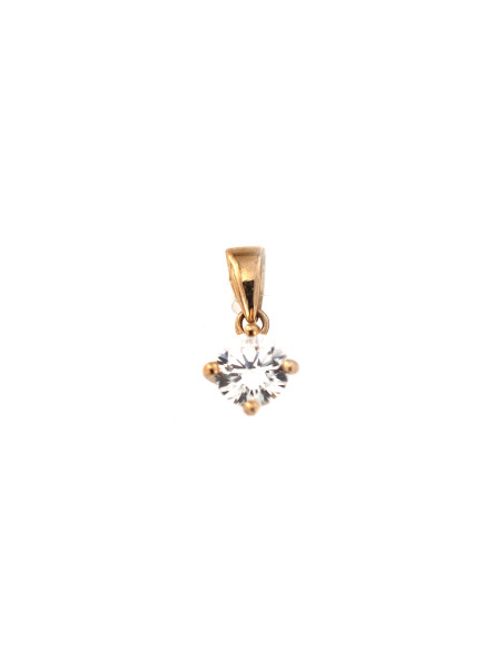 Rose gold zirconia pendant ARC03-11