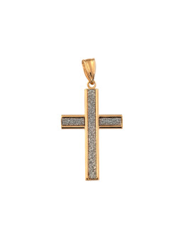 Rose gold cross pendant ARK02-37