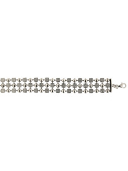 White gold bracelet with diamonds EBBR01-01