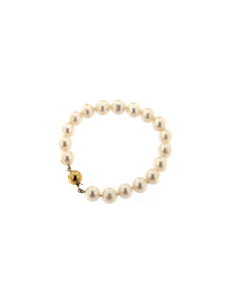 Yellow gold pearl bracelet EGZPRL03-04