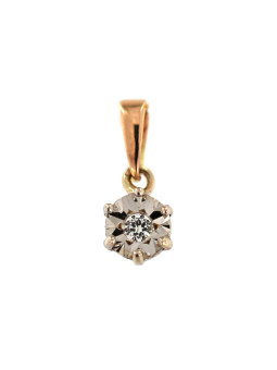 Rose gold pendant w/ diamond ARBR04-03