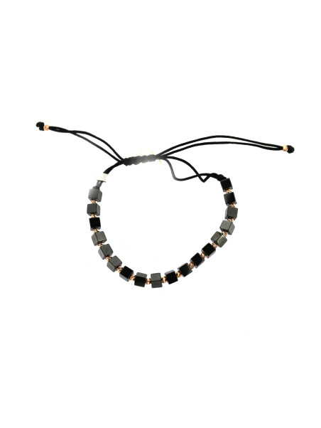 Black string bracelet ES01-P-01