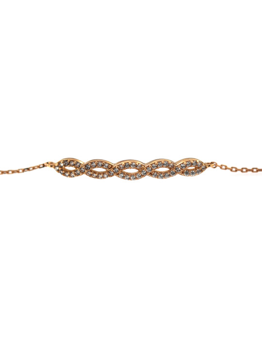 Rose gold zirconia bracelet ESP16-01