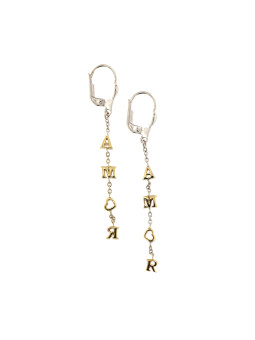 White gold drop earrings BBA03-04-01