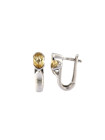 White gold quartz earrings BBA04-G-02