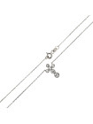 White gold cross pendant necklace CPB05-01