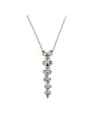 White gold diamond pendant necklace CPBR02-01
