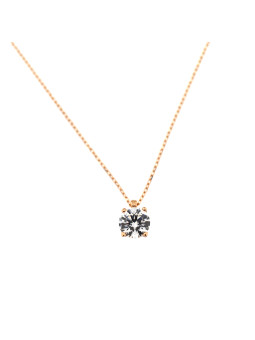 Rose gold pendant necklace CPR01-06