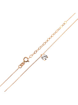 Rose gold pendant necklace CPR01-06