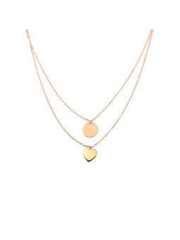 Rose gold pendant necklace CPR25-01