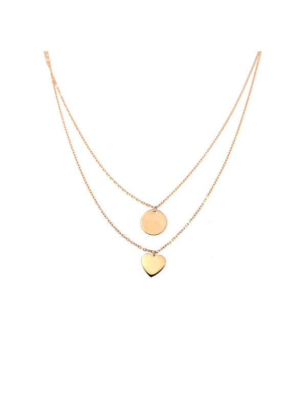 Rose gold pendant necklace CPR25-01