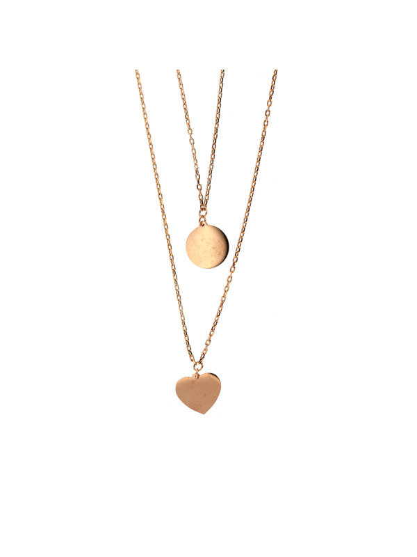 Rose gold pendant necklace CPR25-01