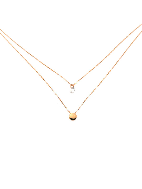 Rose gold pendant necklace CPR25-02