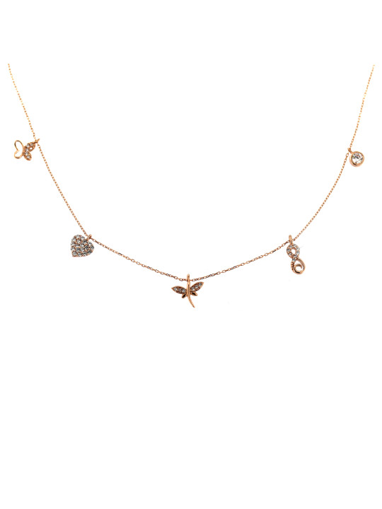 Rose gold pendant necklace CPR29-01