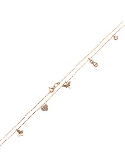 Rose gold pendant necklace CPR29-01