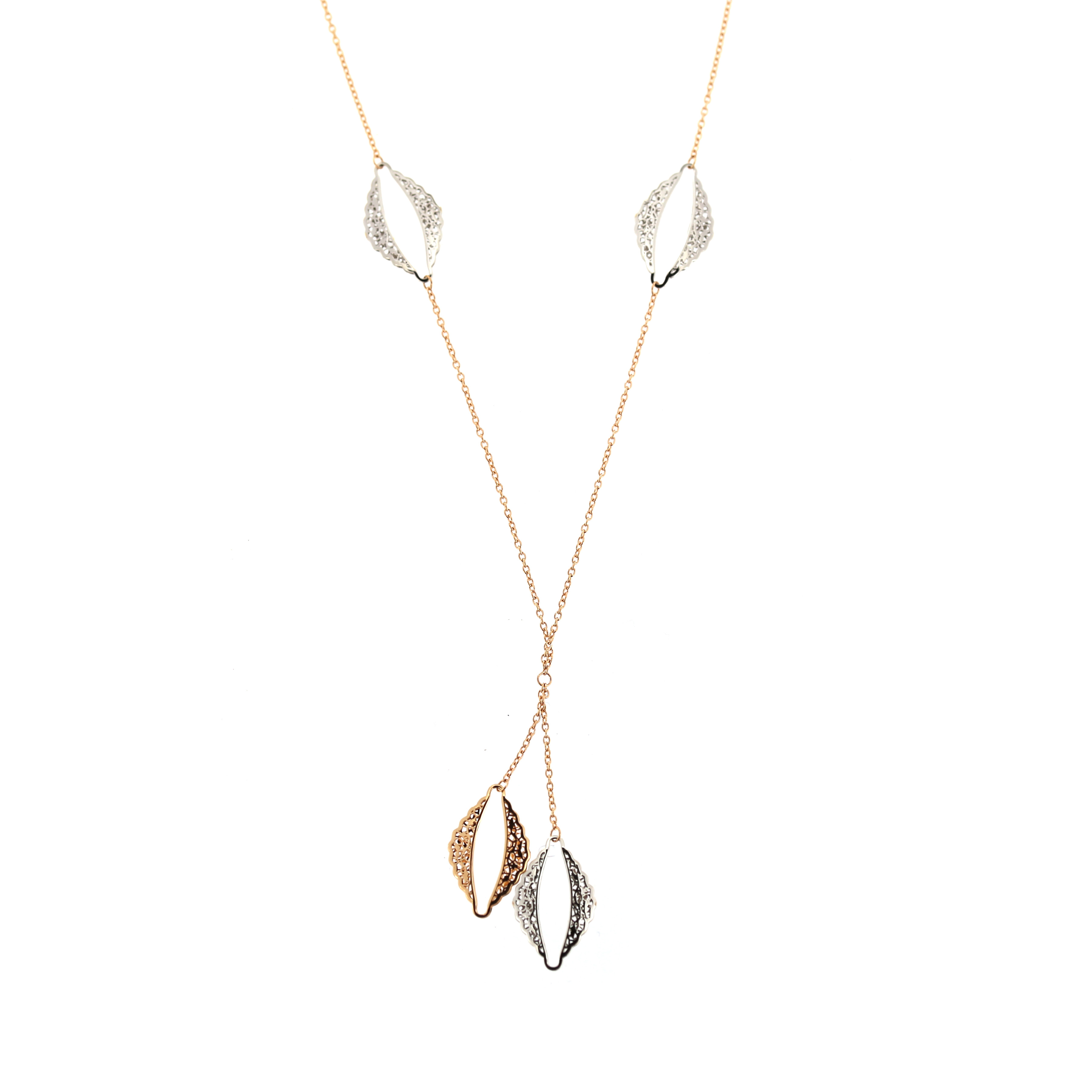 Rose gold pendant necklace CPR30-02