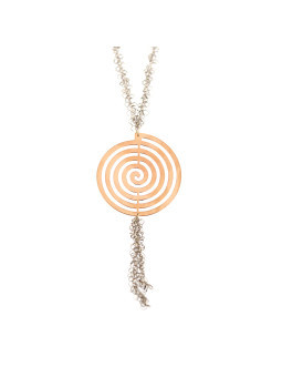 Rose gold pendant necklace CPR32-03