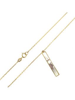 Yellow gold pendant necklace CPG01-03