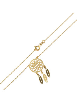 Yellow gold pendant necklace CPG09-04