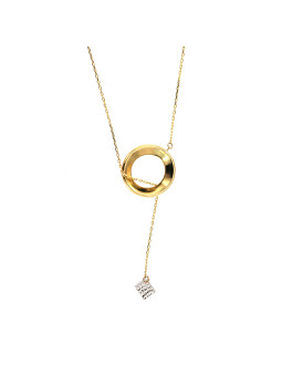 Yellow gold pendant necklace CPG11-07